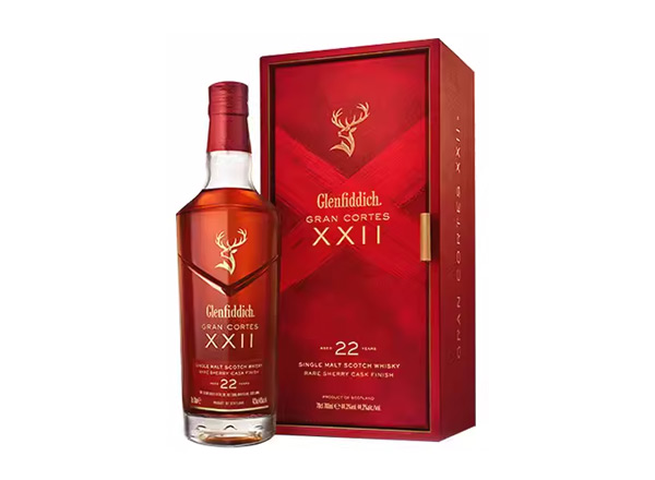 曲靖回收格兰菲迪22年璀璨珍藏版威士忌700ml礼盒装Glenfiddich XXII苏格兰威士忌