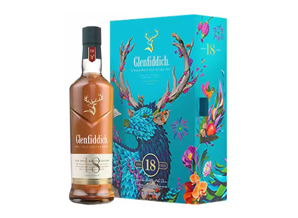 曲靖格兰菲迪回收格兰菲迪18年700ml春节礼盒装Glenfiddich苏格兰威士忌