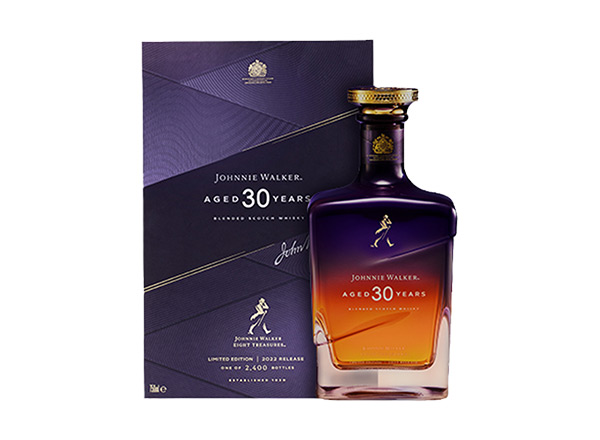 曲靖Johnnie Walker尊尼获加30年回收尊尼获加威士忌紫金臻选750ml礼盒装洋酒收购约翰走路中国限量版