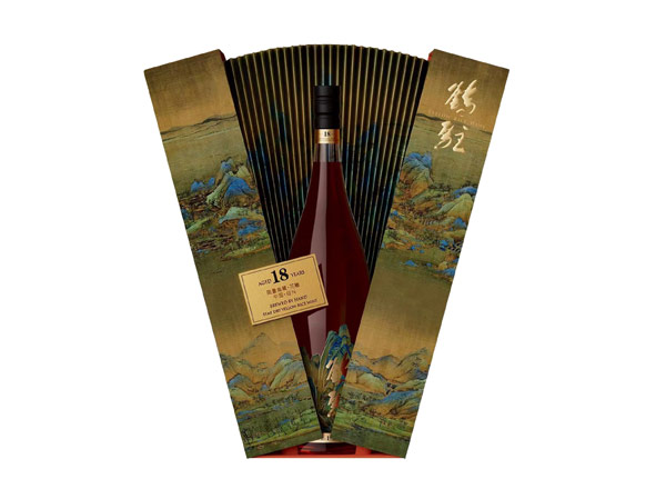 曲靖鹤驻18年黄酒回收鹤驻新花雕18年珍藏版千里江山图