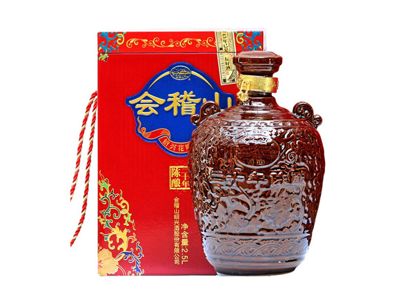 曲靖回收会稽山二十年黄酒陶坛20年陈酿2.5L花雕酒