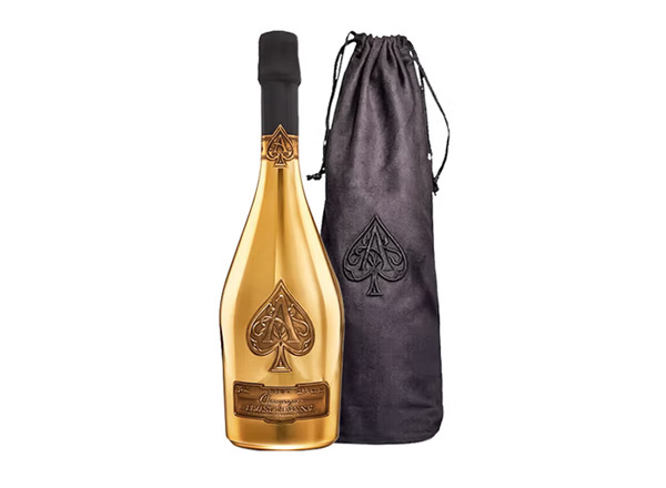 曲靖黑桃A香槟回收黑桃A黄金香槟金色瓶Armand de Brignac Brut