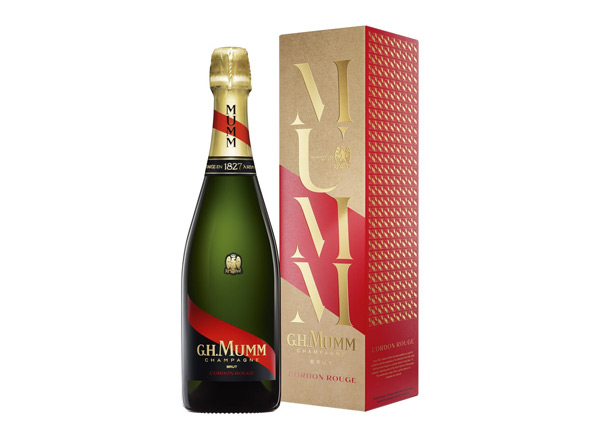 曲靖玛姆香槟回收风尚版玛姆红带香槟起泡酒G.H. Mumm Cordon Rouge Brut